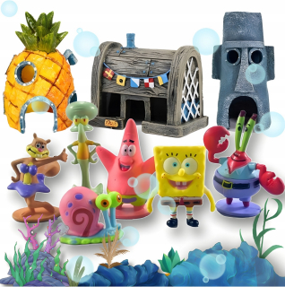 9xFIGURKI spongebob cancistoports tort aquarium